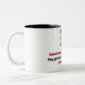 Tasse 2 Couleurs Humour de test animal (Gauche)