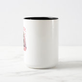 Tasse 2 Couleurs Humour Drôle et Étrange Graphique  (Centre)