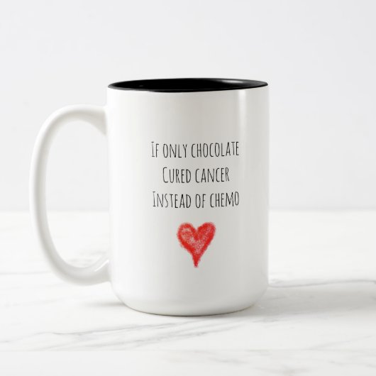 Tasse 2 Couleurs Humour du cancer chimiste (Gauche)