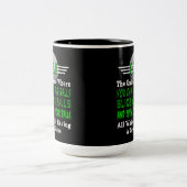 Tasse 2 Couleurs Humour Golf Balls (Centre)