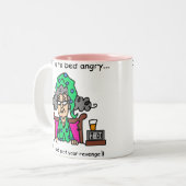 Tasse 2 Couleurs Humour heure du coucher (Devant gauche)