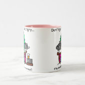 Tasse 2 Couleurs Humour heure du coucher (Centre)