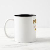 Tasse 2 Couleurs humour physique (Gauche)