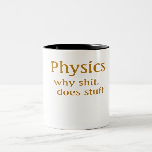 Tasse 2 Couleurs humour physique (Centre)
