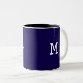 Tasse 2 Couleurs Humour Technologique Drôle Monogramme pour Profess (Devant droit)
