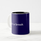 Tasse 2 Couleurs Humour Technologique Drôle Monogramme pour Profess (Devant gauche)