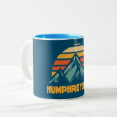 Tasse 2 Couleurs Humphreys Peak Arizona Retro Turquoise (Devant gauche)