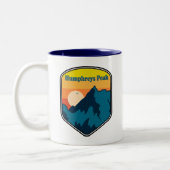 Tasse 2 Couleurs Humphreys Peak Arizona Sunrise (Gauche)
