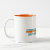 Tasse 2 Couleurs Huntington Beach California Sun Palm Trees (Gauche)
