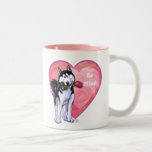 Tasse 2 Couleurs Husky Valentine's Day