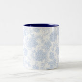 Tasse 2 Couleurs Hydrangea Bleue et Motif Libellule (Centre)