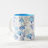 Tasse 2 Couleurs Hydrangée légère et aérée Motif floral (Devant gauche)