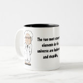 Tasse 2 Couleurs Hydrogène et stupidité (Devant gauche)
