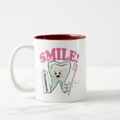 Tasse 2 Couleurs Hygiéniste dentaire de dentiste (Gauche)