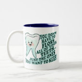 Tasse 2 Couleurs Hygiéniste dentaire de dentiste (Gauche)