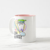 Tasse 2 Couleurs Hygiéniste dentaire mignon (Devant gauche)