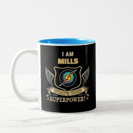 Tasse 2 Couleurs I Am MILLS What's Your Superpower (Gauche)