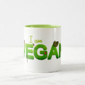 Tasse 2 Couleurs I am Vegan Golf Club Cover (Centre)
