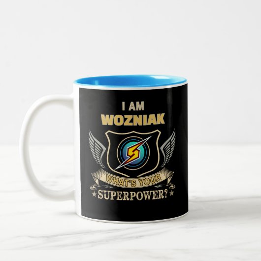 Tasse 2 Couleurs I Am WOZNIAK What's Your Superpower (Gauche)