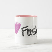 Tasse 2 Couleurs I Aqua de mode de coeur (Centre)