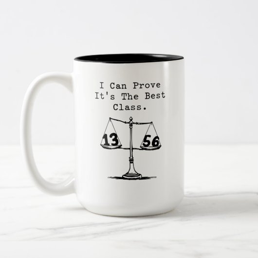 Tasse 2 Couleurs I Can Prove It's The Best Math Class (Gauche)