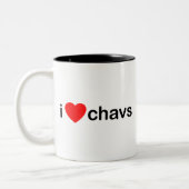Tasse 2 Couleurs I coeur Chavs (Gauche)