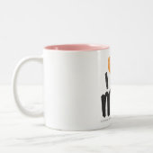 Tasse 2 Couleurs I coeur j'orange (Gauche)