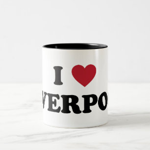 Tasse 2 Couleurs I coeur Liverpool Angleterre