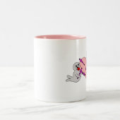 Tasse 2 Couleurs I coeur matraquant des bébés phoques (Centre)