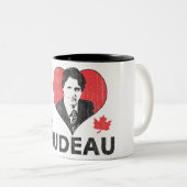 Tasse 2 Couleurs I coeur Trudeau (Devant droit)