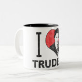 Tasse 2 Couleurs I coeur Trudeau (Devant gauche)