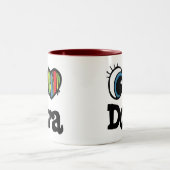 Tasse 2 Couleurs I Heart (Amour) Dora (Centre)