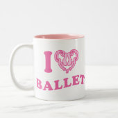 Tasse 2 Couleurs I Heart Ballet (Gauche)