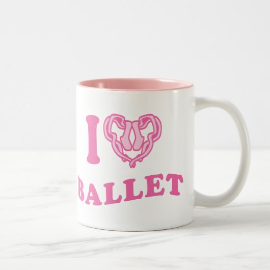 Tasse 2 Couleurs I Heart Ballet (Droit)