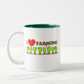 Tasse 2 Couleurs I Heart Farming (Gauche)