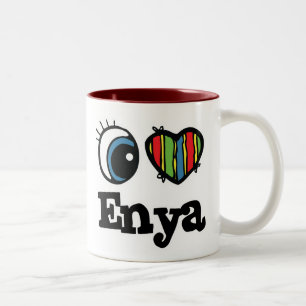 Tasse 2 Couleurs I Heart (Love) Enya
