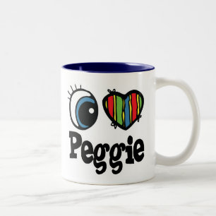 Tasse 2 Couleurs I Heart (Love) Peggie