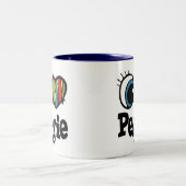 Tasse 2 Couleurs I Heart (Love) Peggie (Centre)