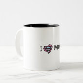 Tasse 2 Couleurs I Heart Maman (Devant gauche)
