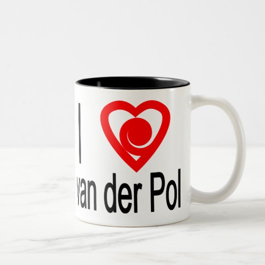 Tasse 2 Couleurs I heart van der Pol (Droit)