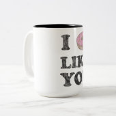Tasse 2 Couleurs I le beignet vous aiment (Devant gauche)