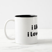 Tasse 2 Couleurs I Like Fun I Love Bikes (Gauche)