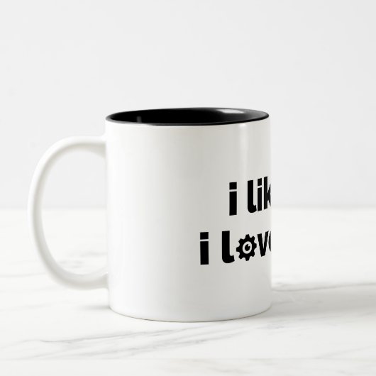 Tasse 2 Couleurs I Like Fun I Love Bikes (Gauche)