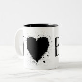 Tasse 2 Couleurs I livres de coeur (Devant gauche)