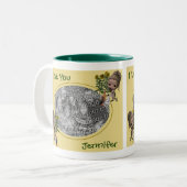 Tasse 2 Couleurs I Lote mignonne fille chiots Photo personnalisée (Devant gauche)