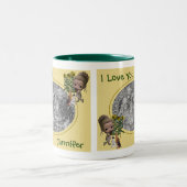 Tasse 2 Couleurs I Lote mignonne fille chiots Photo personnalisée (Centre)