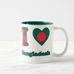 Tasse 2 Couleurs I love Bangladesh