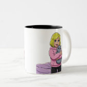 Tasse 2 Couleurs I love cat (Devant droit)