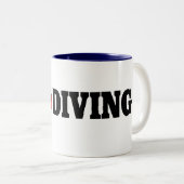 Tasse 2 Couleurs I Love Diving (Devant droit)