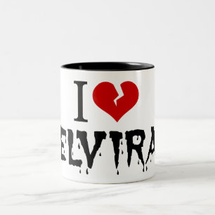 Tasse 2 Couleurs I Love Elvira Coeur brisé